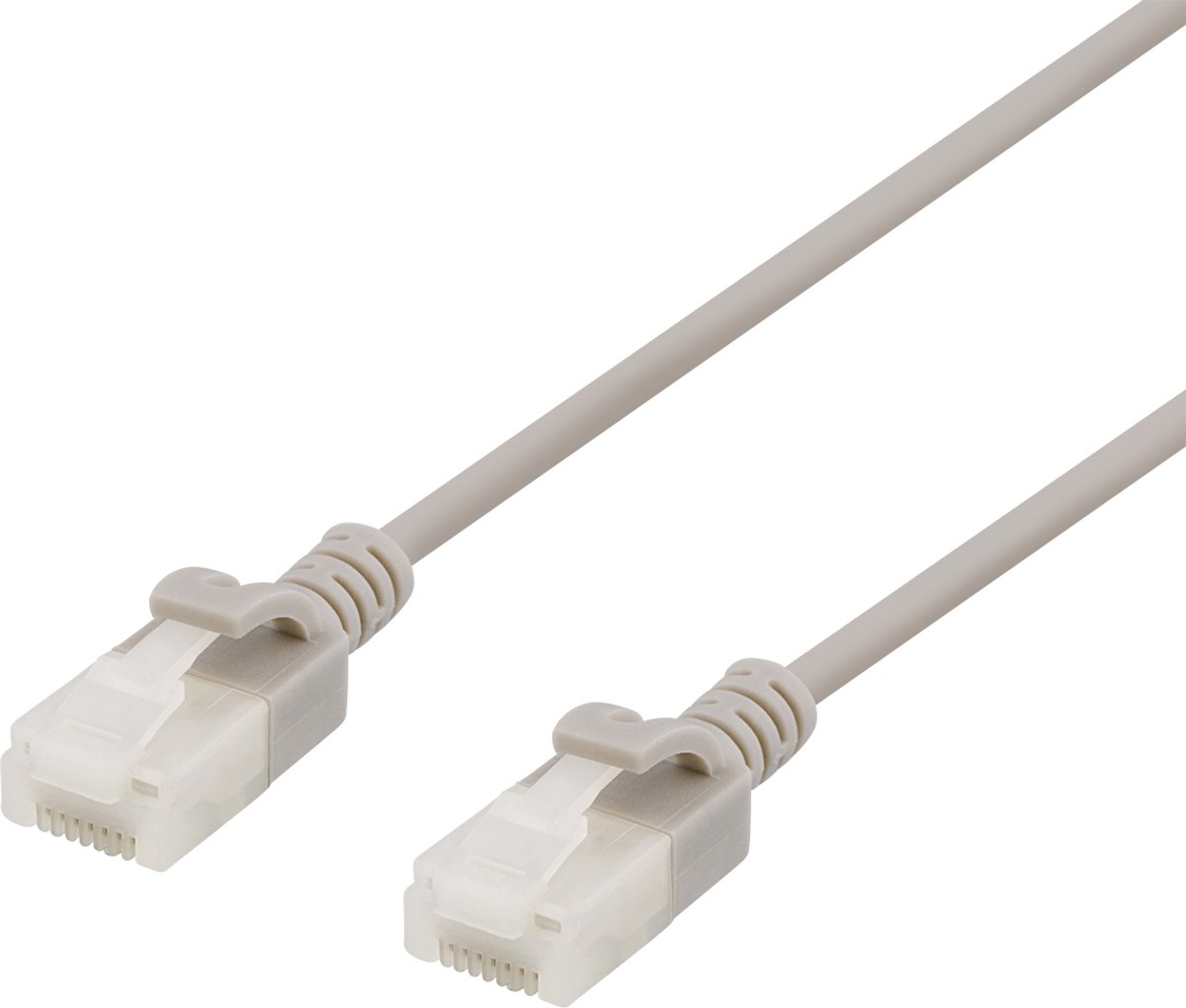 Deltaco UUTP-1067 - Cat6a Netwerkkabel - 5m - U/UTP - RJ-45 naar RJ-45 - Grijs