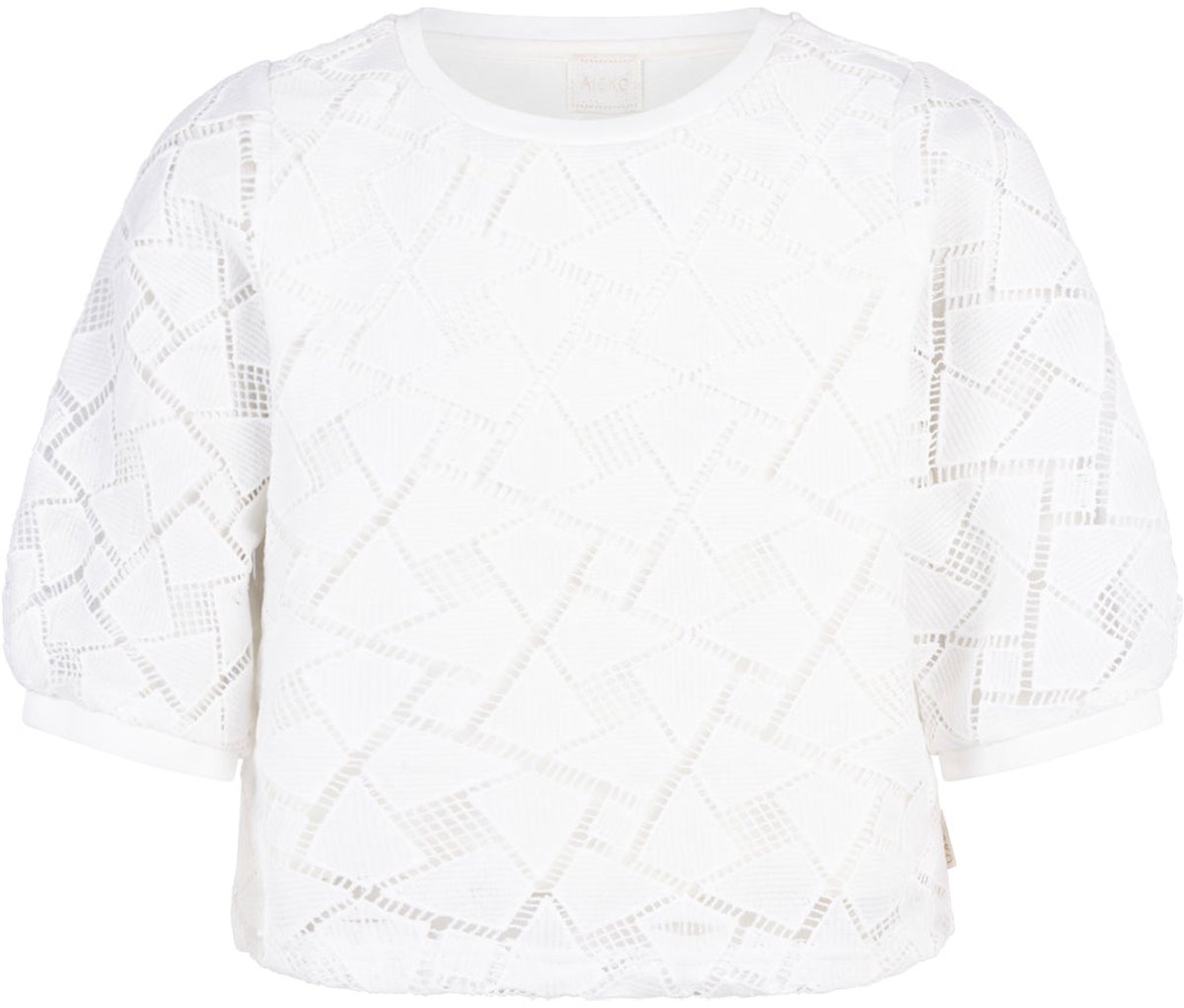 Ai&Ko Lianna Pes 519 G Tops & T-shirts Meisjes - Shirt - Gebroken wit - Maat 152