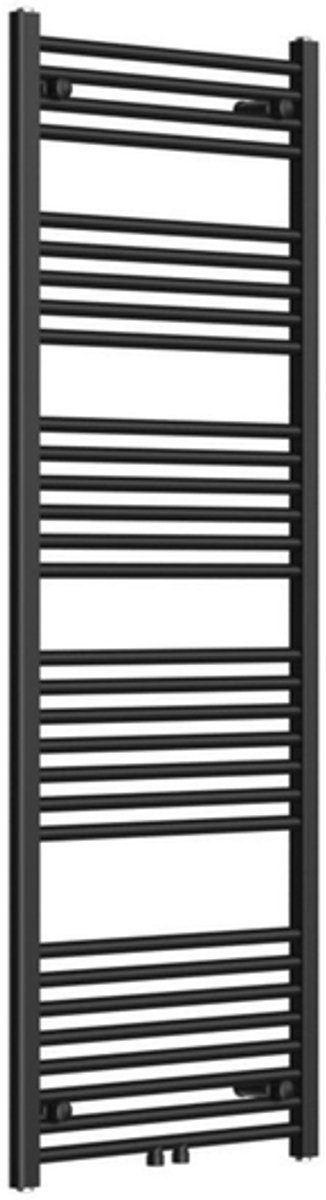 FugaFlow Eccelente Acces badkamer radiator 60x160cm recht middenaansluiting 761watt mat zwart