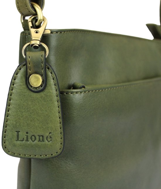 Sac bandoulière en cuir Ella Olive - Lioné