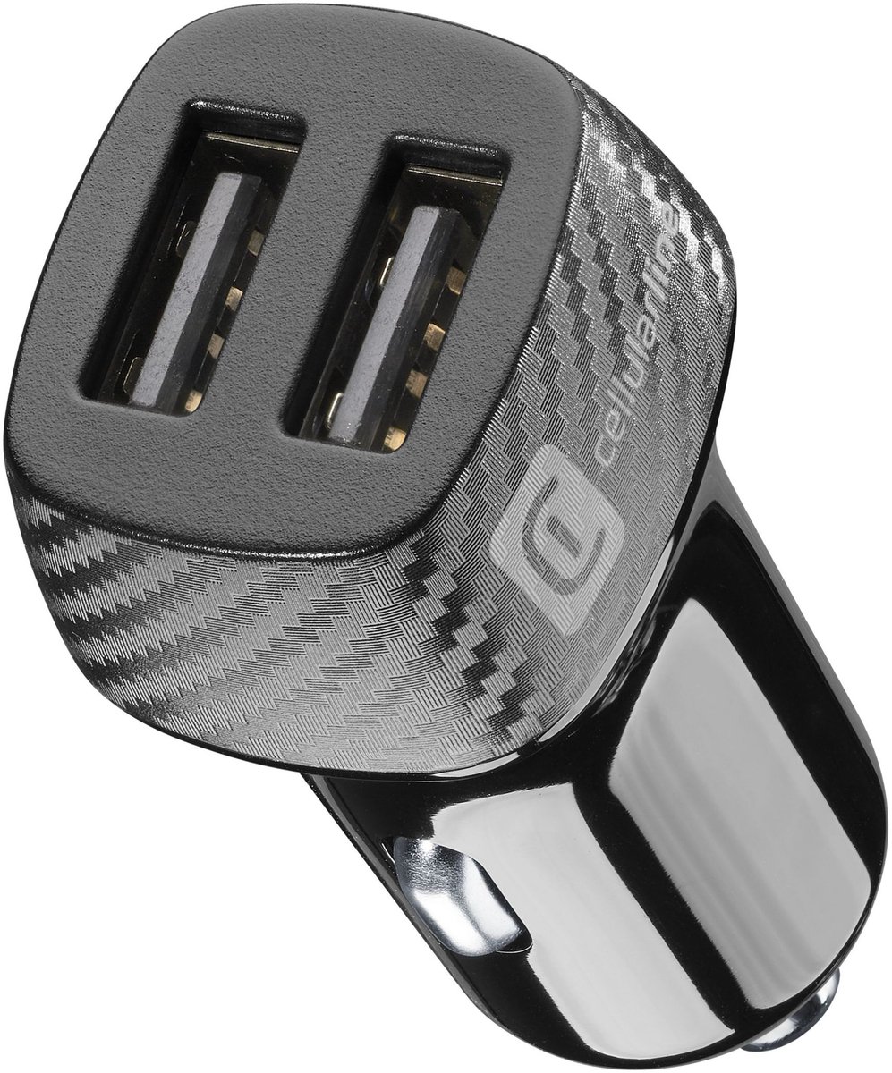 Cellularline 8018080203237 Smartphone, Universeel Zwart Sigarettenaansteker Auto