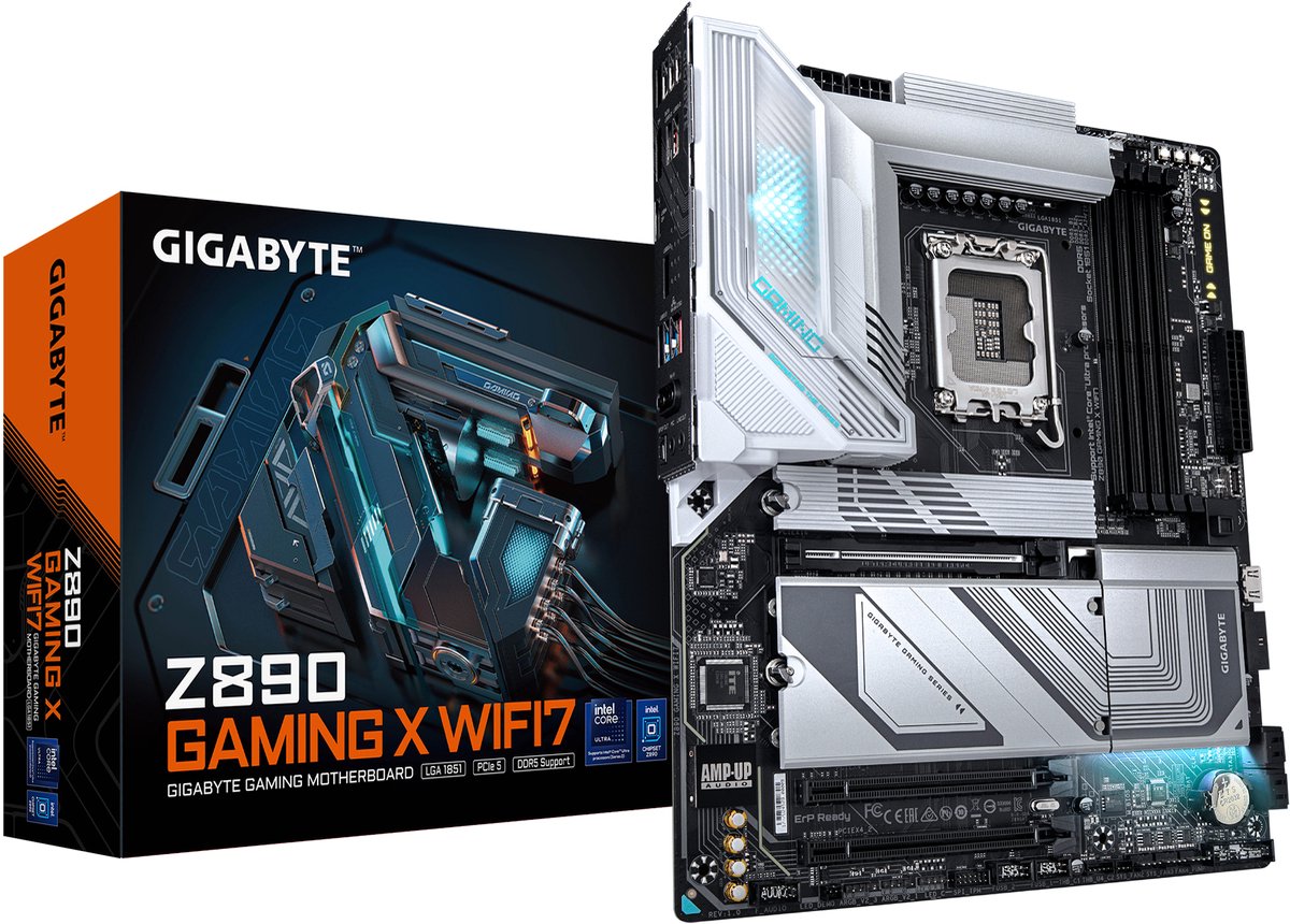 GIGABYTE Z890 GAMING X WIFI7 moederbord RAID, 2.5Gb-LAN, WIFI, BT, Sound, ATX