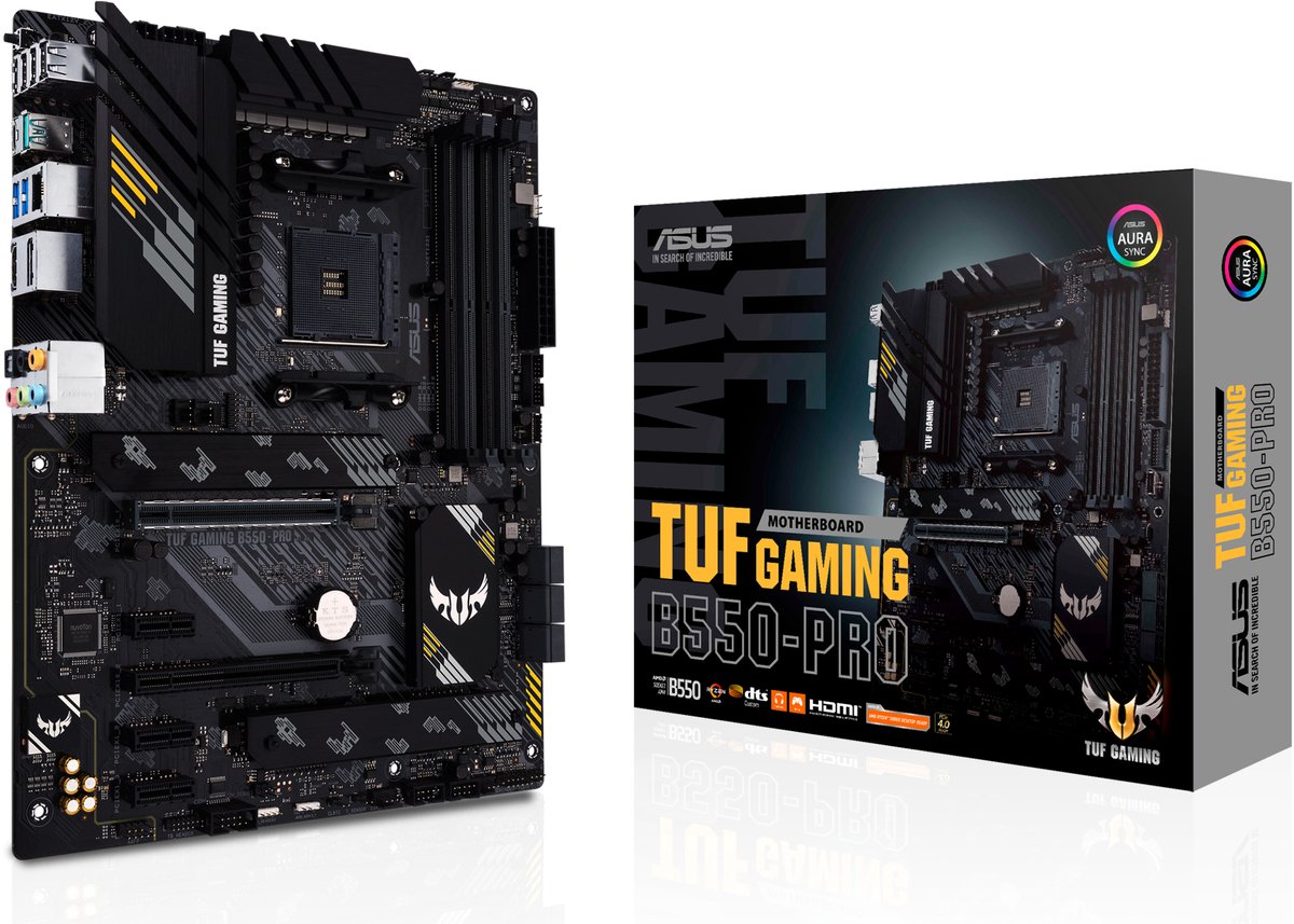 Asus TUF GAMING B550-PRO Moederbord Socket AMD AM4 Vormfactor ATX Moederbord chipset AMD® B550