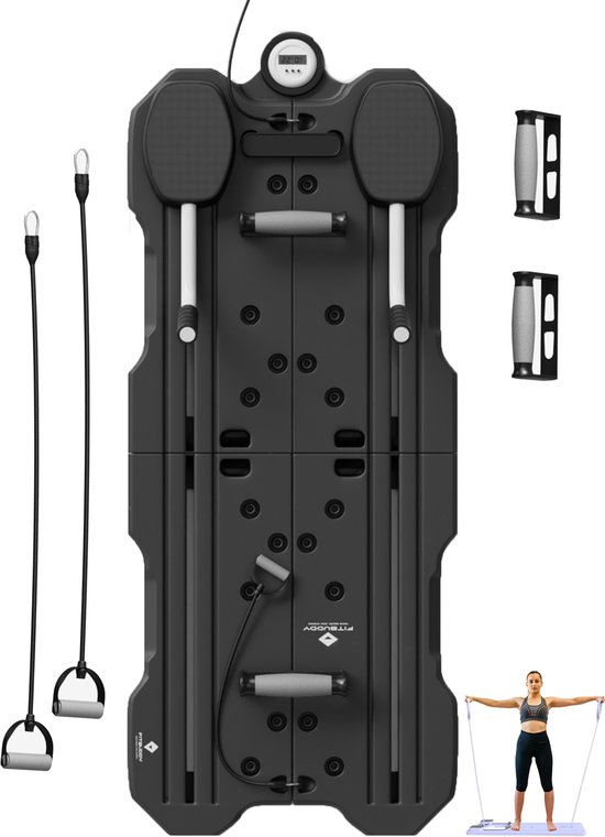 FitBuddy Pilates Reformer Board Multifunctioneel Oefenbord - €69,95