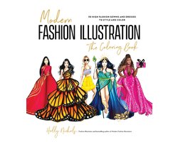 Omslag van Modern Fashion Illustration: The Coloring Book