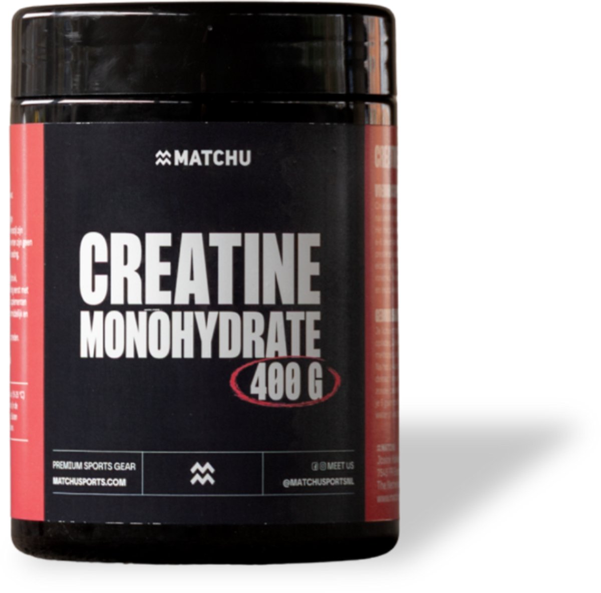 Goedkoopste Matchu Sports - Creatine Monohydraat - 400 gram - Creatine Poeder - 80 doseringen - Smaakloos