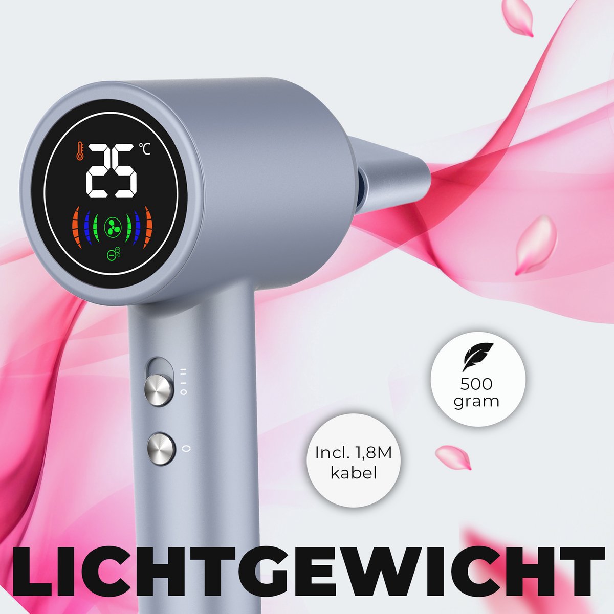 Denver Föhn / Ionische Haardroger - 3 Warmtestanden - Stijl Haar - Anti Pluis - HDD1400S — afbeelding 6