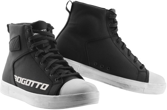 Bogotto Mix Disctrict Motorschoenen, schwarz/rot, 44