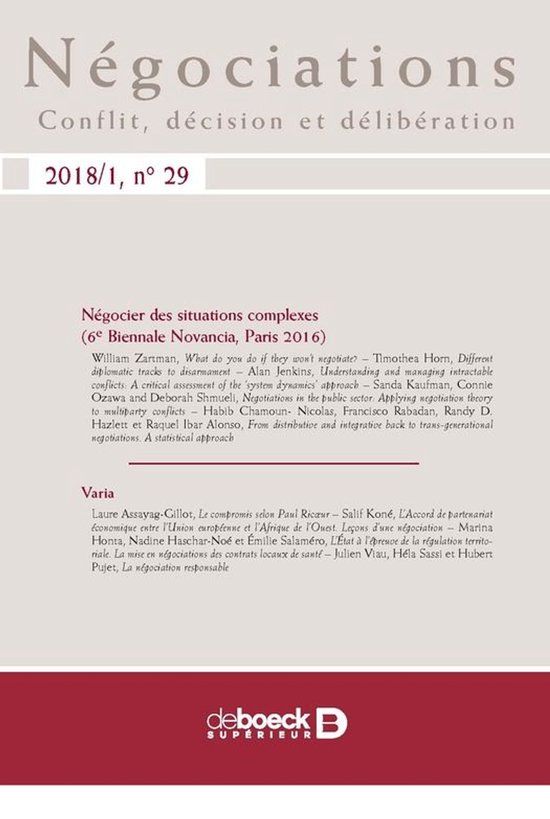 Négociations - cover