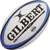 Gilbert Rugbybal Omega - Wit-Zwart-Blauw - Maat 5