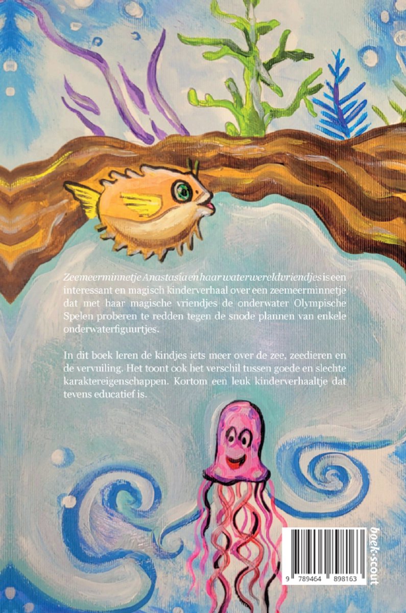 Zeemeerminnetje Anastasia en haar waterwereldvriendjes - back cover