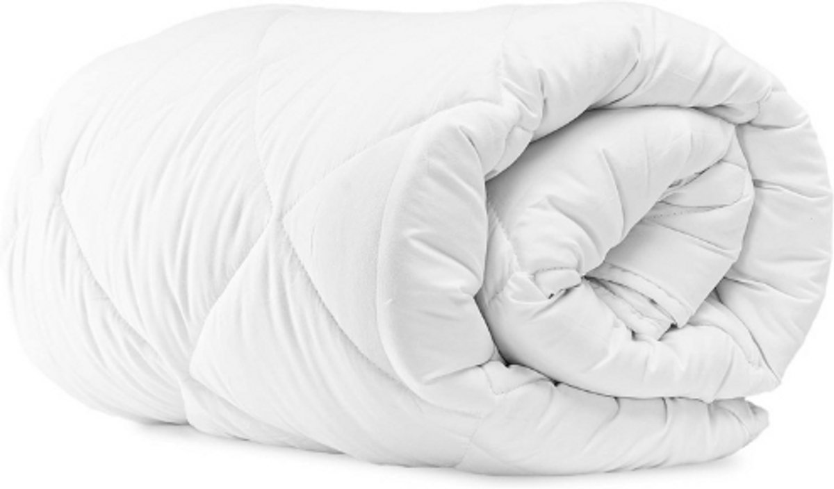 Vierseizoenen Dekbed 240 X 220 Cm - Warm En Ademend Dekbed Voor Mensen Met Allergie - Gewatteerde Witte Slaapdeken - Comfortabele Vulling Voor Elk Seizoen