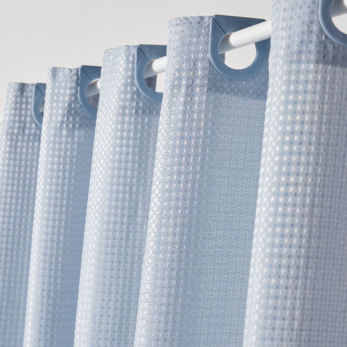 TODAY – Utility douchegordijn – 180 x 200 cm – Jacquard – Blauw