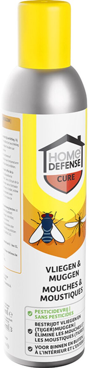 Home Defense Tegen Muggen en Vliegen Spray Pesticidevrij - 12 x 300 ml - Voordeelverpakking