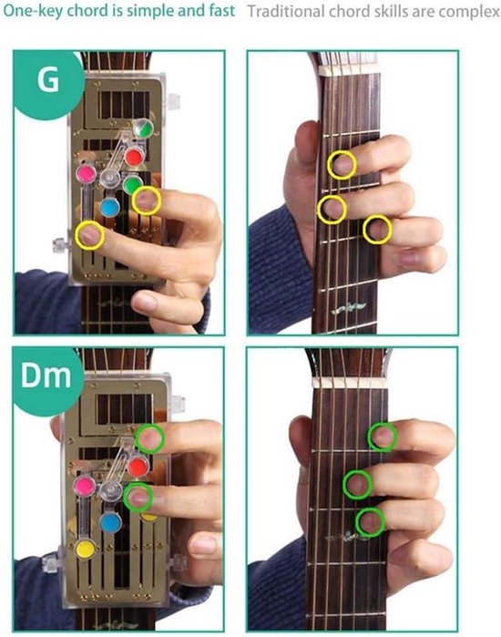 Gitaar Akkoord Praktijk Tool Gitaar Leren Systeem Met 6 Universele gitaar-akkoord-praktijk-tool-gitaar-leren-systeem-met-6-universele