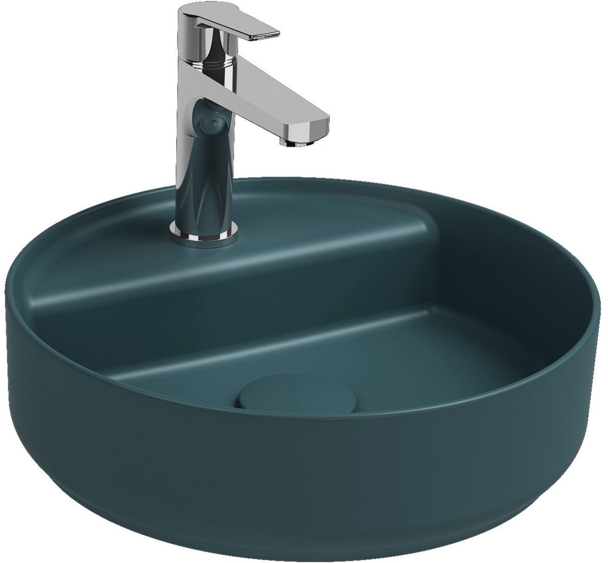 Isvea Infinity Wastafel Rond - Petrolgroen