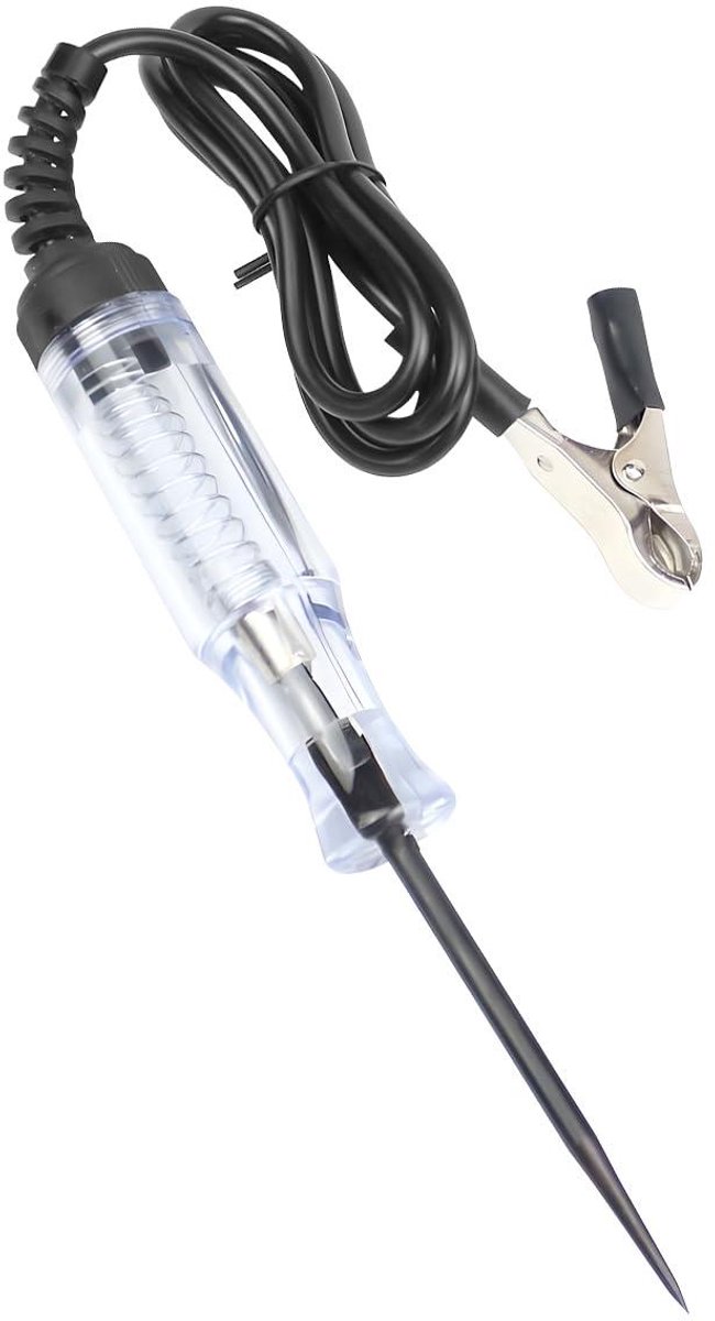 Doorgangstester voor elektrische circuits in de auto - Stroomcircuit continuïteitstester - Lichtpen gereedschap - Autospanning stroomcircuit tester (zwart)