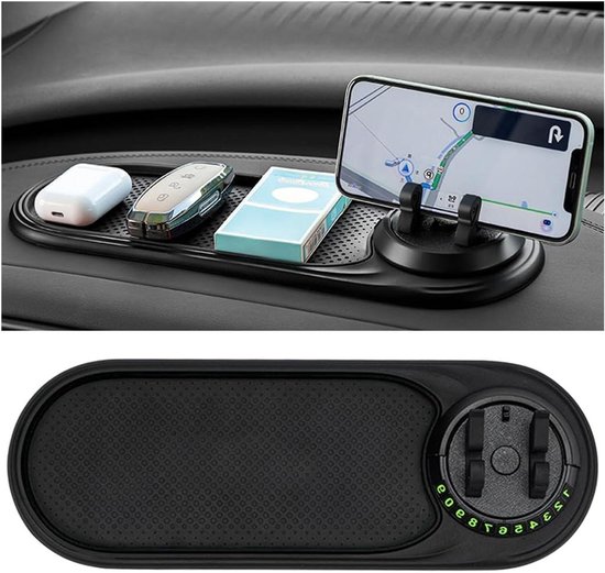 Hyunlai Universele Antislipmat voor het Autodashboard - 360° Draaibare Telefoonhouder