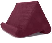 Sponge Pillow Serie - Tablet & Telefoonhouder - Multi-inzetbaar Kussen - Comfortabel - Stevige Ondersteuning - Kleur: Wijnrood