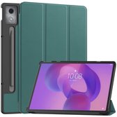 Coverup Tablethoes geschikt voor Lenovo Idea Tab Pro Hoesje - Tri-Fold Book Case met Wake/Sleep - Groen