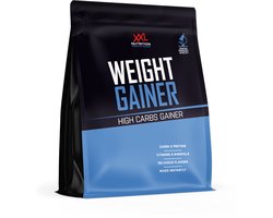 XXL Nutrition - Weight Gainer - Voor Verantwoorde Gewichtstoename - Maaltijdvervanger hoog in Koolhydraten & Eiwitten (Concentraat & Isolaat) - Aankomen, Mass Gainer - Diverse Smaken - 2500 gram - Aardbei (25 shakes)
