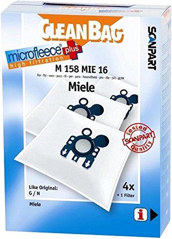 Universele Microfleece Stofzuigerzak M - 99,9% Fijnstoffiltratie