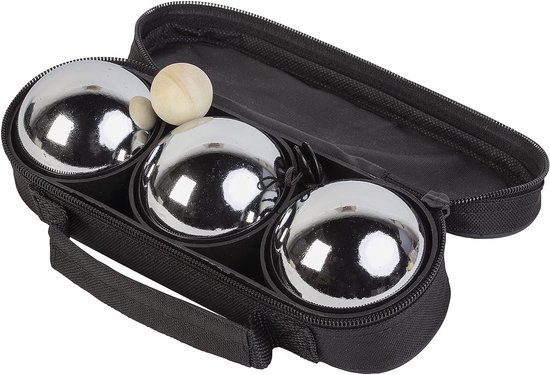 Jeu de boules 6 metalen ballen in tas
