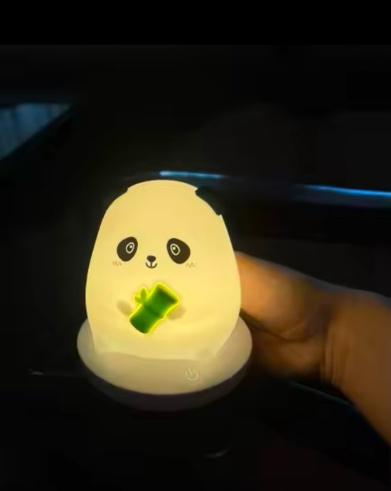 Stone Art - LED Panda Nachtlamp - Dimbaar & Oplaadbaar - Siliconen Kinderlamp - Draadloos - Cadeau voor Kinderen van Merkloos — afbeelding 5