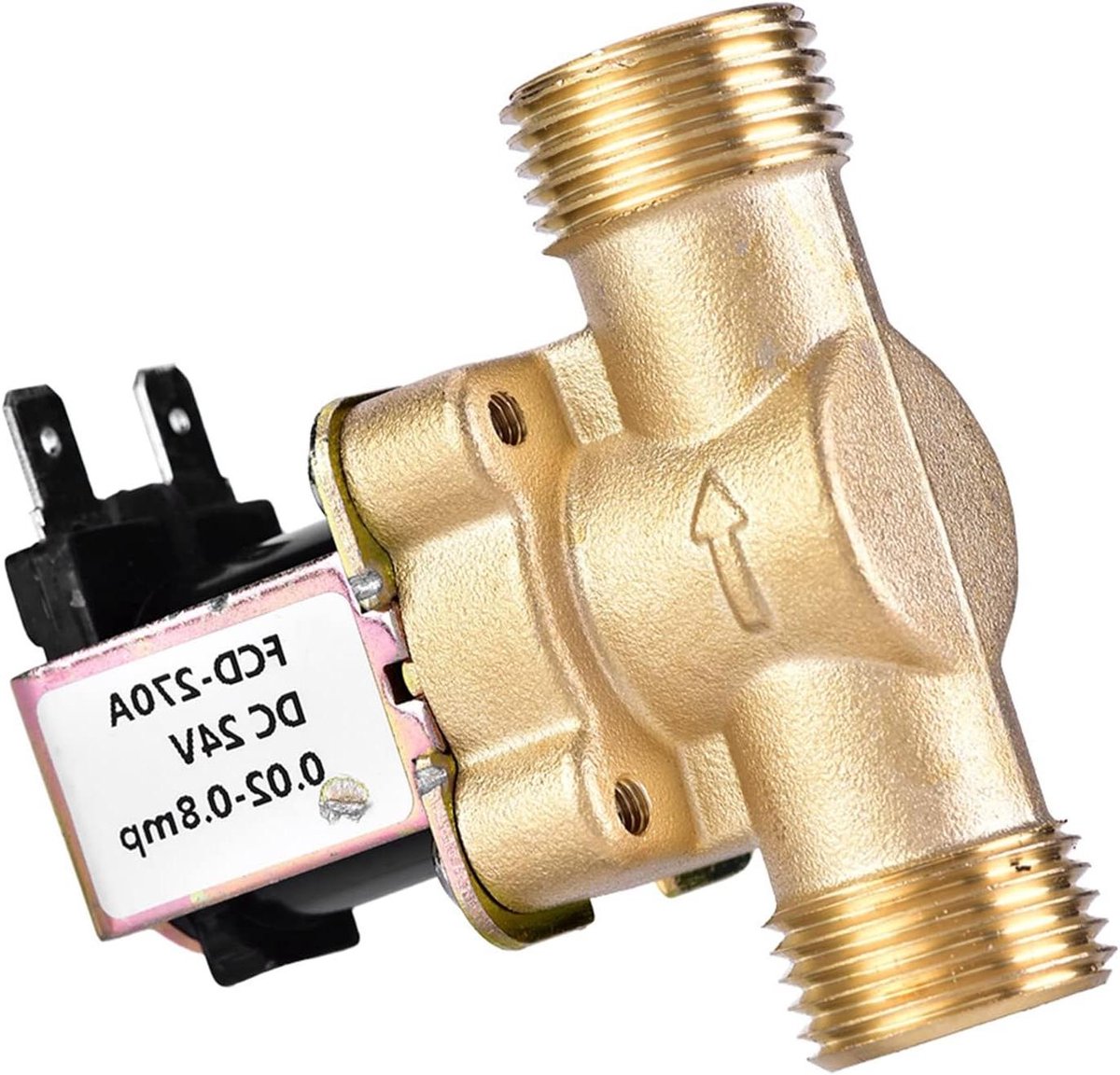 YUYTE 1 St DC12V G3/4 Normaal Gesloten Messing Elektrische Magneetklep