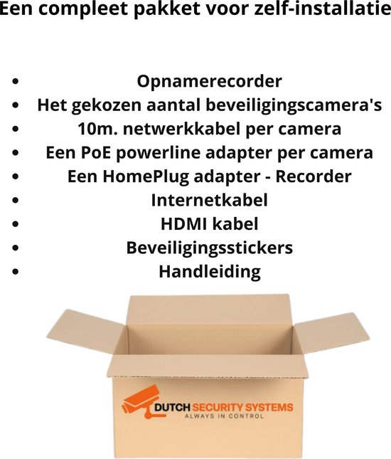 4x Beveiligingscamera set - Draadloos - Sony Dome Premium Full Color 4K - Wit van Merkloos — afbeelding 5