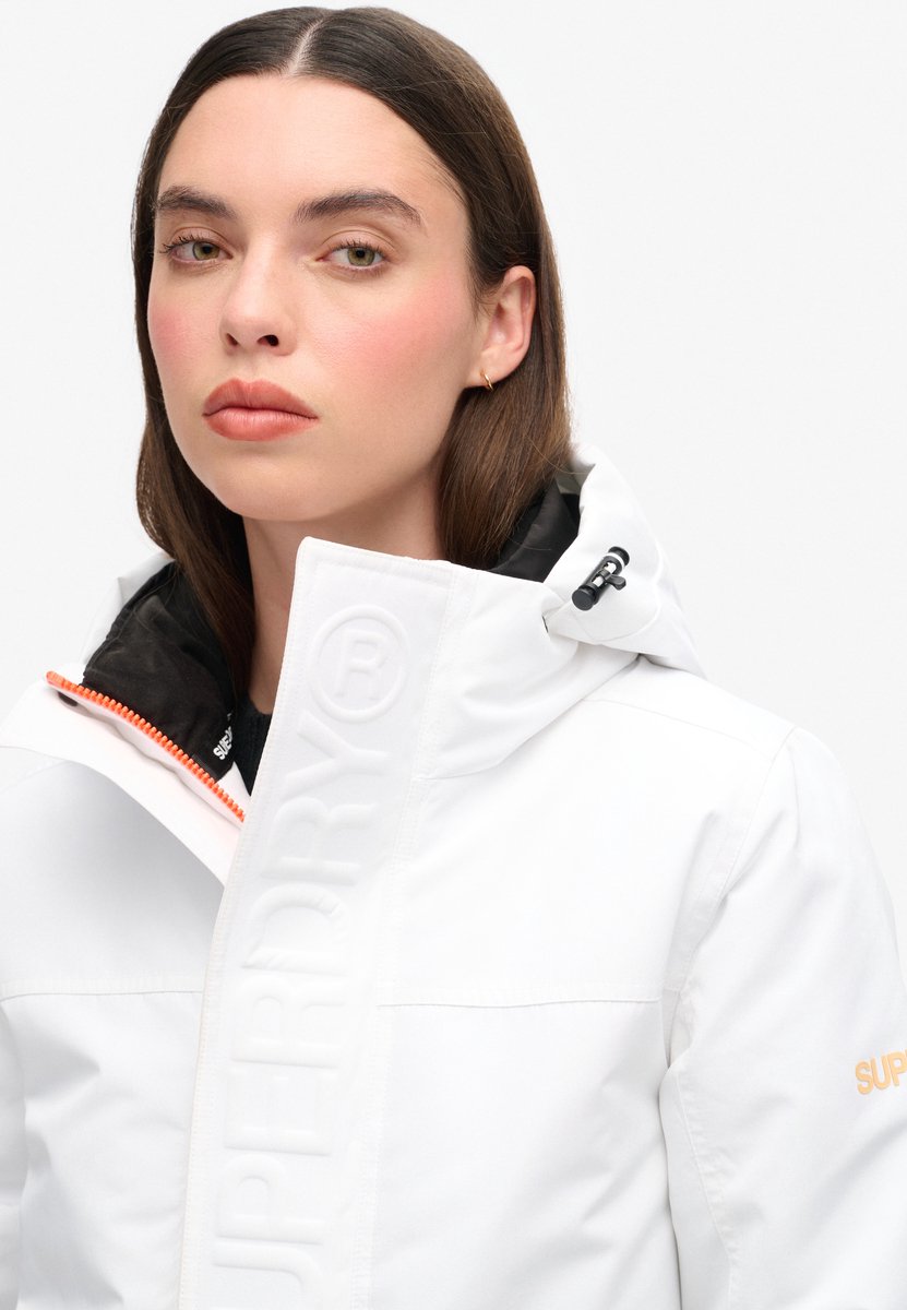 Superdry Ultimate Windbreaker jas met capuchon Dames Optic