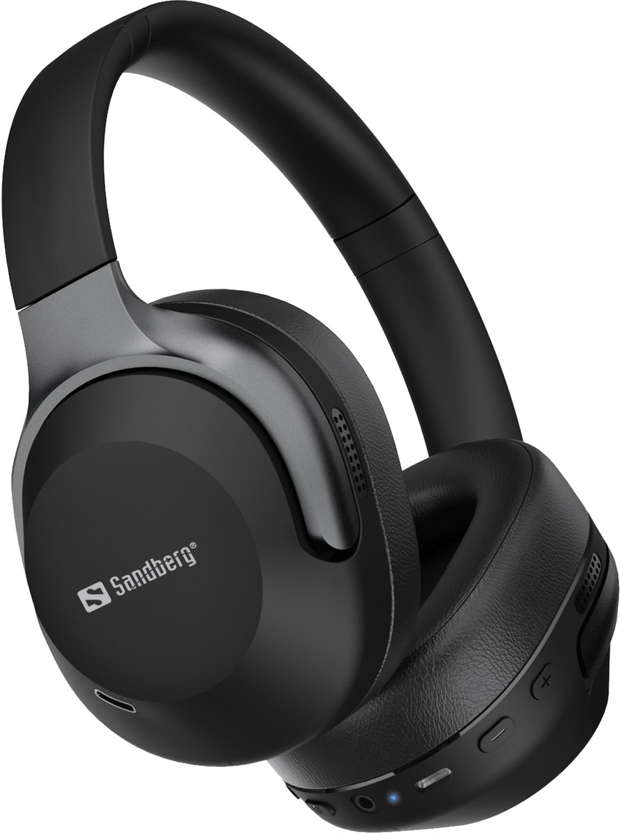 Sandberg 126-53 hoofdtelefoon/headset Draadloos Hoofdband Oproepen/muziek Bluetooth Zwart