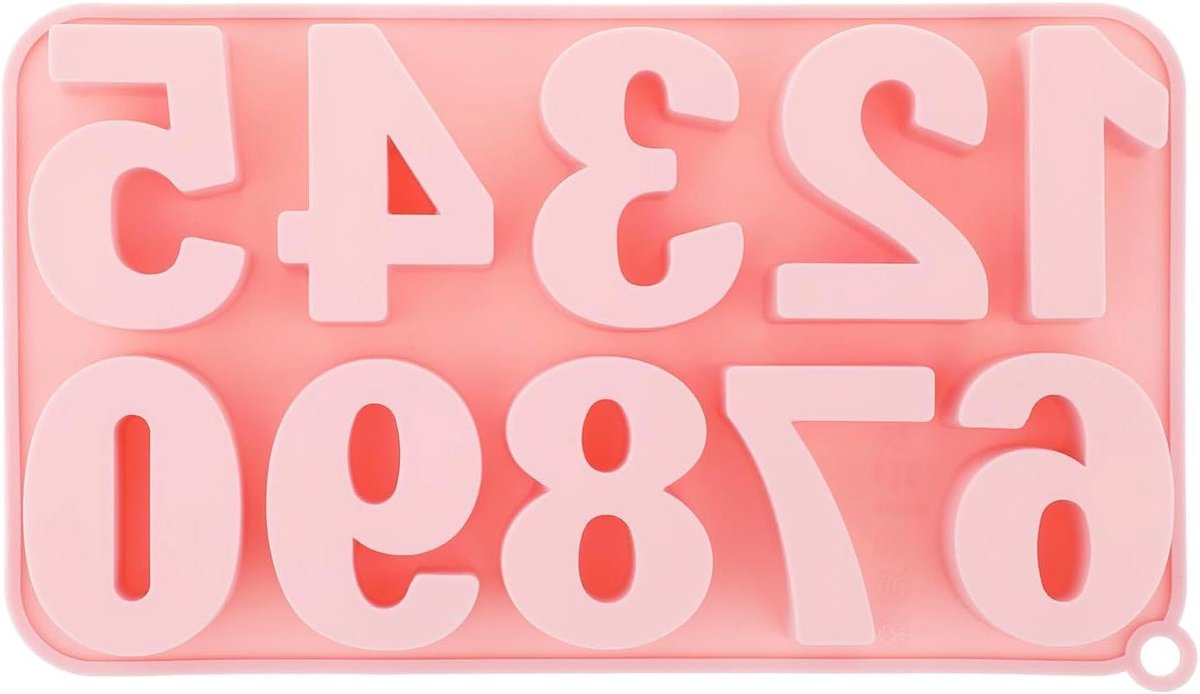 3D Siliconen Vorm Cijfers 0 - 9 Gietvormen 56 cm voor Taartdecoratie - Verjaardag, Kinderverjaardag