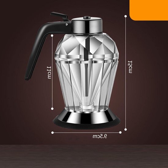 Westmark Room-/honingdispenser, inhoud: 250 ml, glas/roestvrij staal, Berlin, doorzichtig/zilver, 65302260 Westmark Room-/honingdispenser, inhoud: 250 ml, glas/roestvrij staal, Berlin, doorzichtig/zilver, 65302260