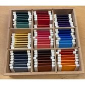 Montessori kleurspoelen nuancekist (zie omschrijving)