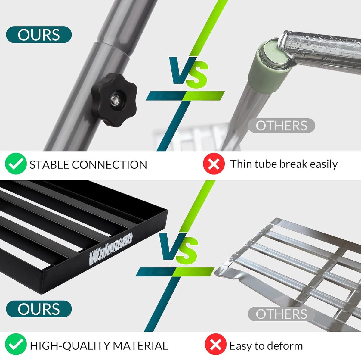 Happy Green Gazonrakel met steel, van roestvrij staal voor perfecte gazon-leveling-rake/levelawn/gazonhark