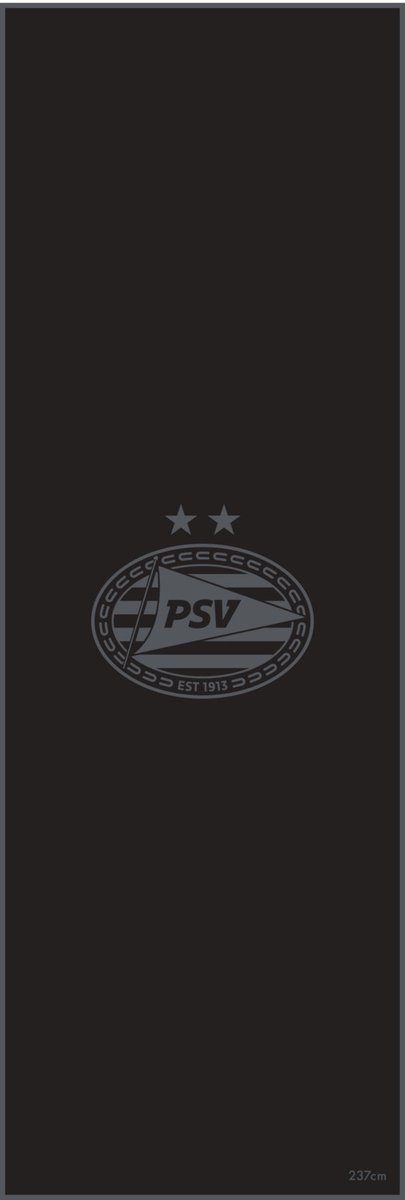 Dartmat PSV Zwart Met PSV Logo - 237 x 80 cm