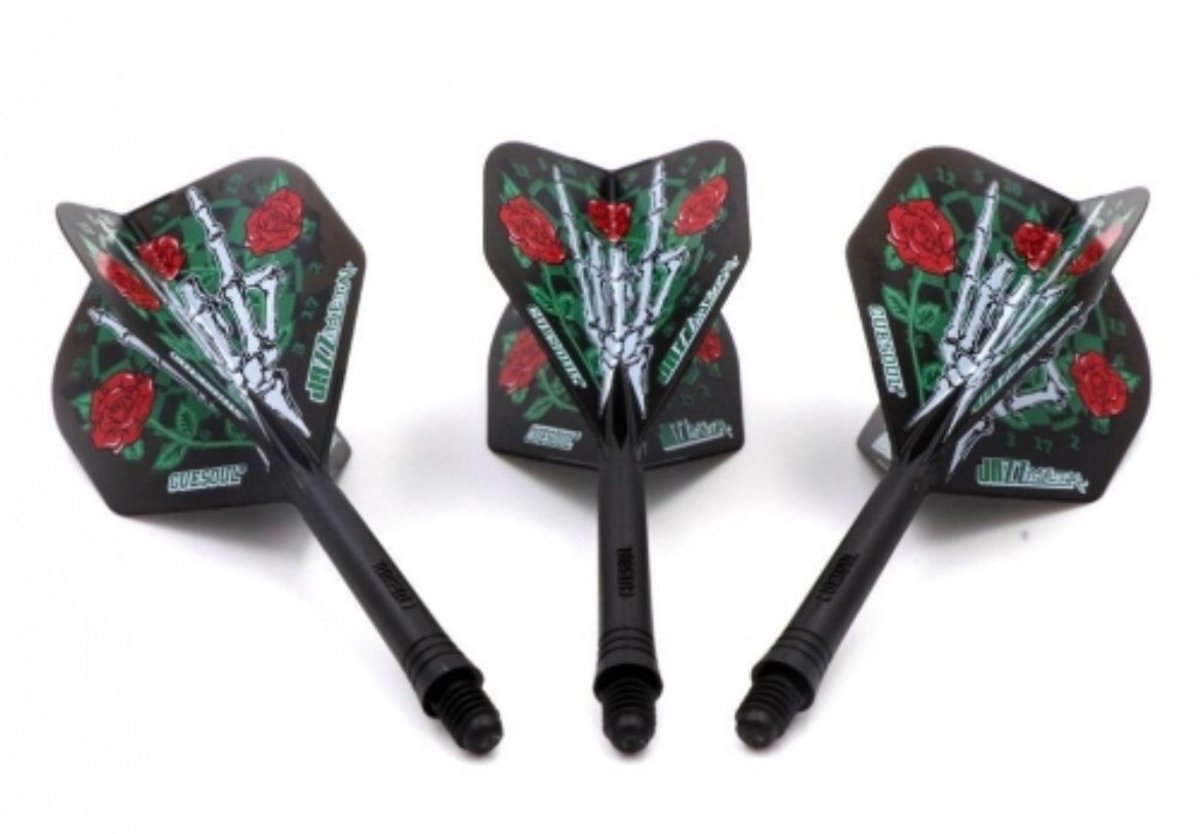Cuesoul - Tero Flight System AK5 Rost Standaard - Rose Hand - Dart Flights