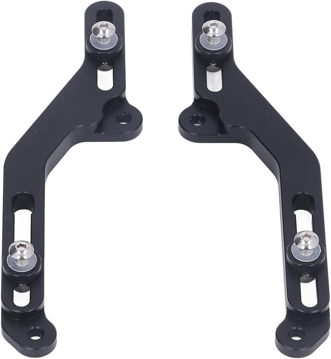 Image of 1 Pair Adjustable Motorcycle Windshield Adjusters for Honda NC750X 2021 - Windshield Bracket Replacement Kit