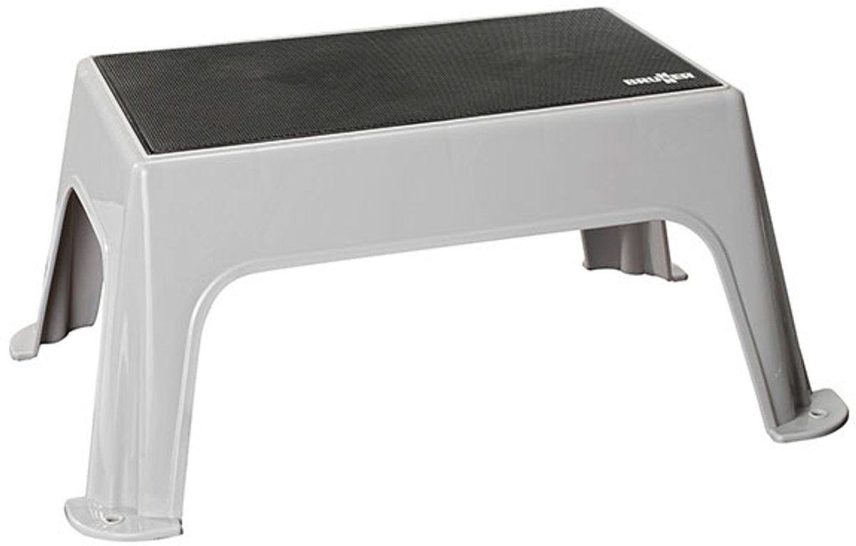 Brunner Hopper Antislip Instapkrukje - Kunststof Opstapje voor Camper & Caravan - Met Antislipmat & Rubberen Voeten - 150 kg Draagkracht
