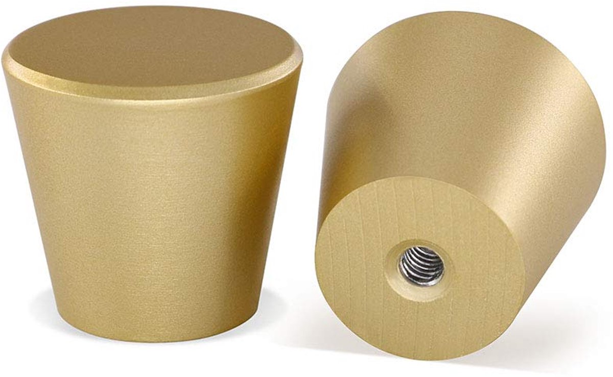Ibenzoa® Stijlvolle Gouden Meubelknoppen voor Kasten en Laden - Modern en Ontwerp met Kegelvorm
