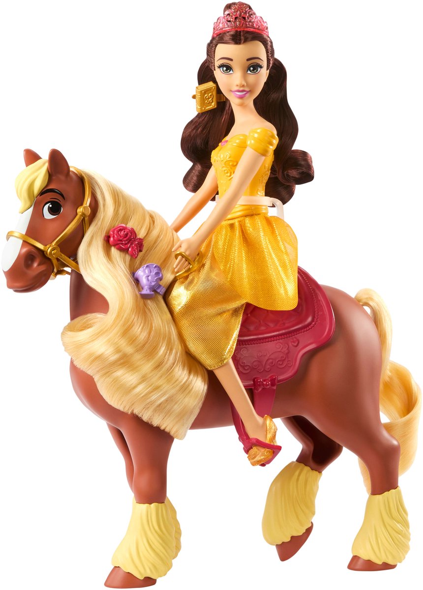 Disney Princess Belle & Philippe Doll & Horse, Modepop, Vrouw, 3 jaar, Jongen/meisje, 292,1 mm, 600 g