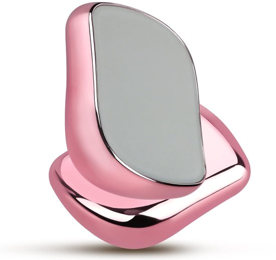 Pijnloze ontharing met Crystal Eraser, nano-exfoliator, glazen ontharingsapparaat, herbruikbare, veilige epilator voor elk lichaamsdeel (roze)