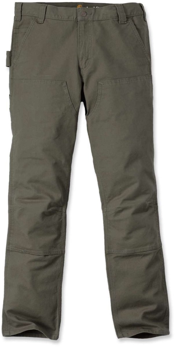 Carhartt Stretch Duck Dungaree Double Front Straight Fit Broek Groen 40 / 32 Man