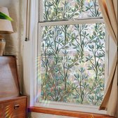 Film pour fenêtre - 40 x 100 cm - Protection solaire & Isolation - Statique - Film adhésif statique - Film Plombs - Glas - Vignes vertes - PVC