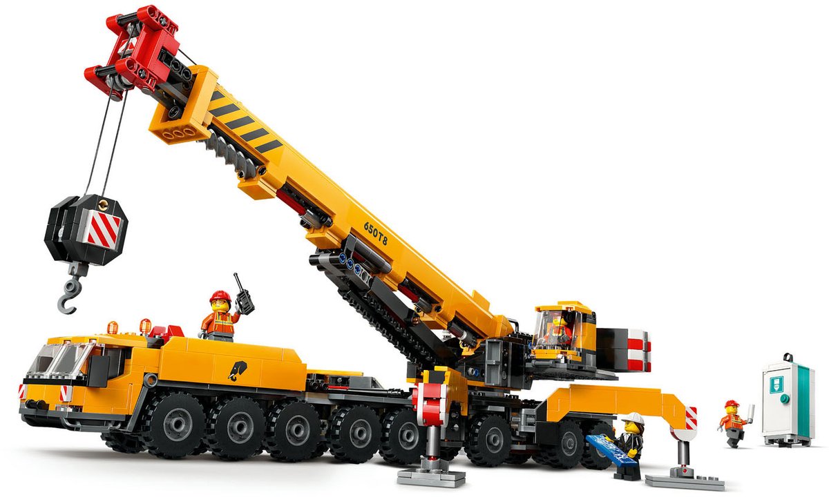 LEGO City Gele mobiele bouwkraan speelgoedset - 60409 — afbeelding 24