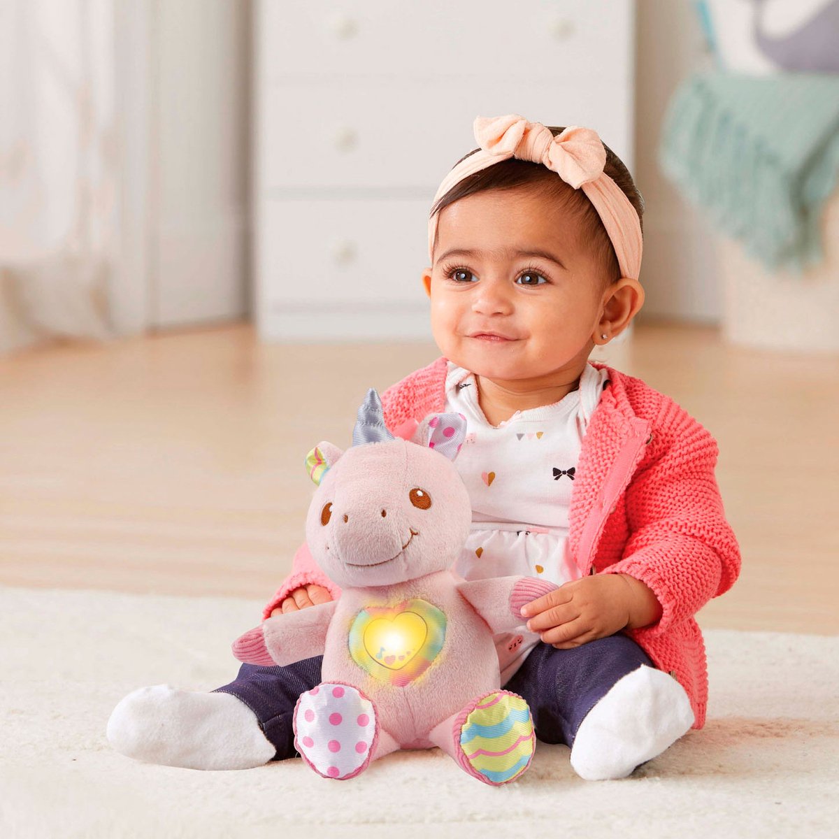 VTech Baby Magische Knuffel Eenhoorn Pluche - Educatief Babyspeelgoed - Geluiden en Muziek - Van 0 tot 3 Jaar — afbeelding 5