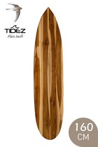 Tidez Surfplank Decoratie - Houten Surfplank - Surfboard Decoratie - Plain Swift 160cm