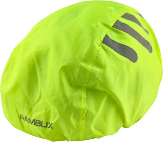 RAMBUX® - Helmcover Fietshelm - Fluor - Waterdicht - Reflecterend - Regenhoes van Merkloos — afbeelding 3