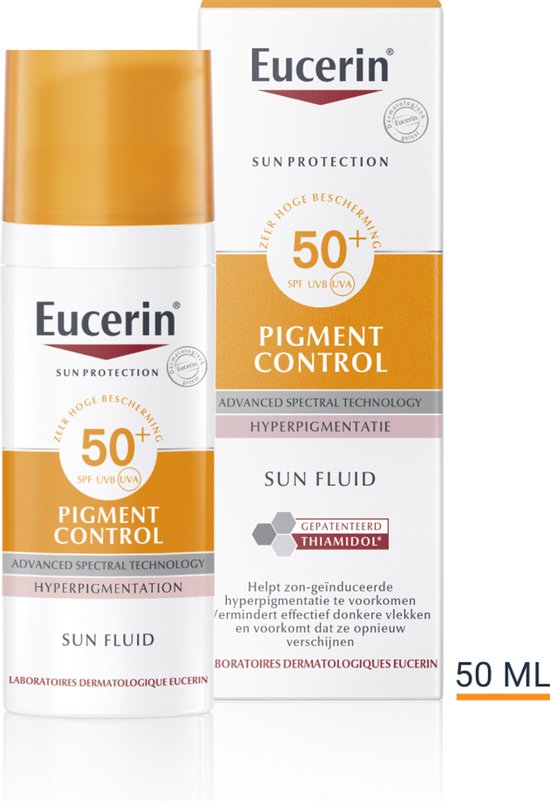 Eucerin Sun Pigment Control Zonnebrand Gezicht - SPF 50+ Zonbescherming voor Pigmentvlekken - 50 ml